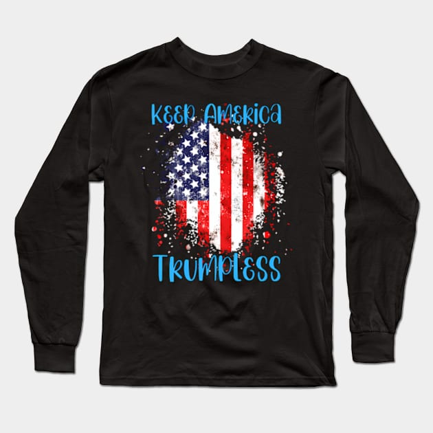 Keep America Trumpless ny -Trump Long Sleeve T-Shirt by lam-san-dan